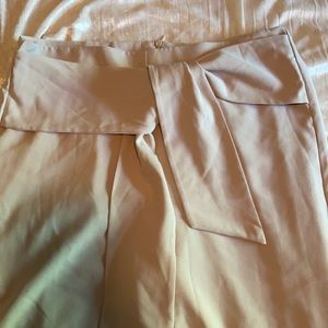 Front Tie Flare Pants